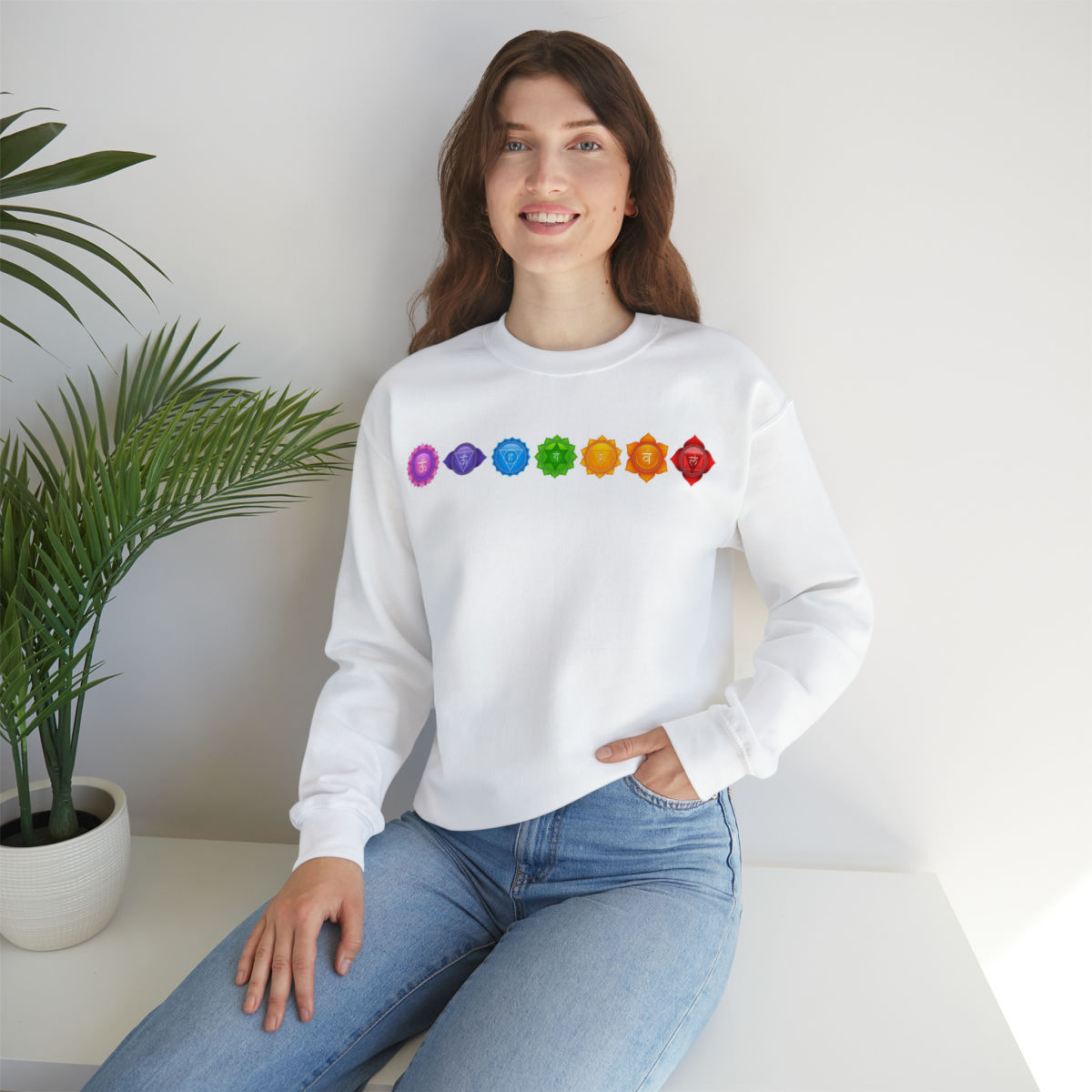 7 Chakra Unisex Heavy Blend™ Crewneck Sweatshirt