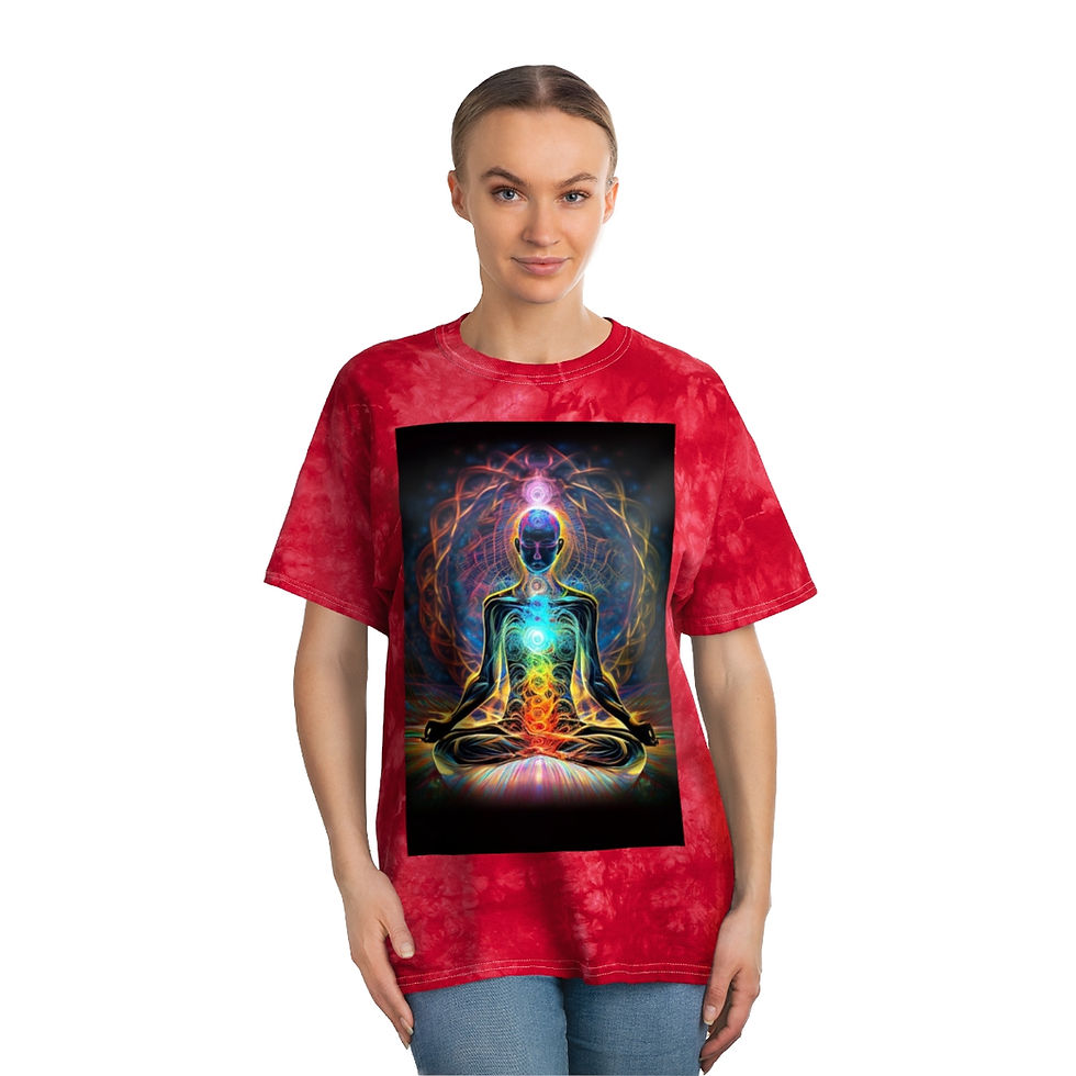 Thumbnail: Chakra Woman Tie-Dye Tee, Crystal