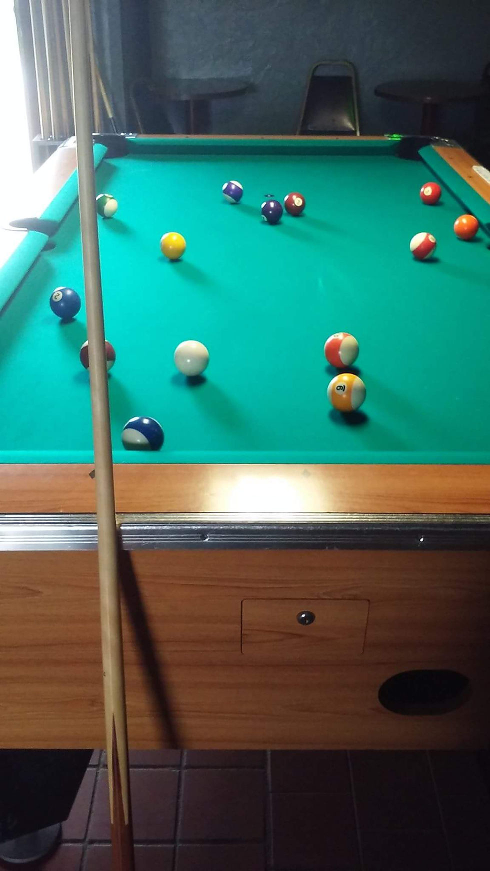 Sank the 8 ball on the break