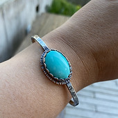 Natual Sleeping Beauty Bangle Cuff