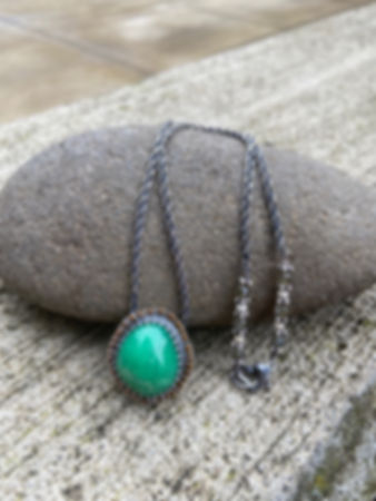 Australian Marlborough Chrysoprase & Sterling Silver Pendant w/Gemstone Accents