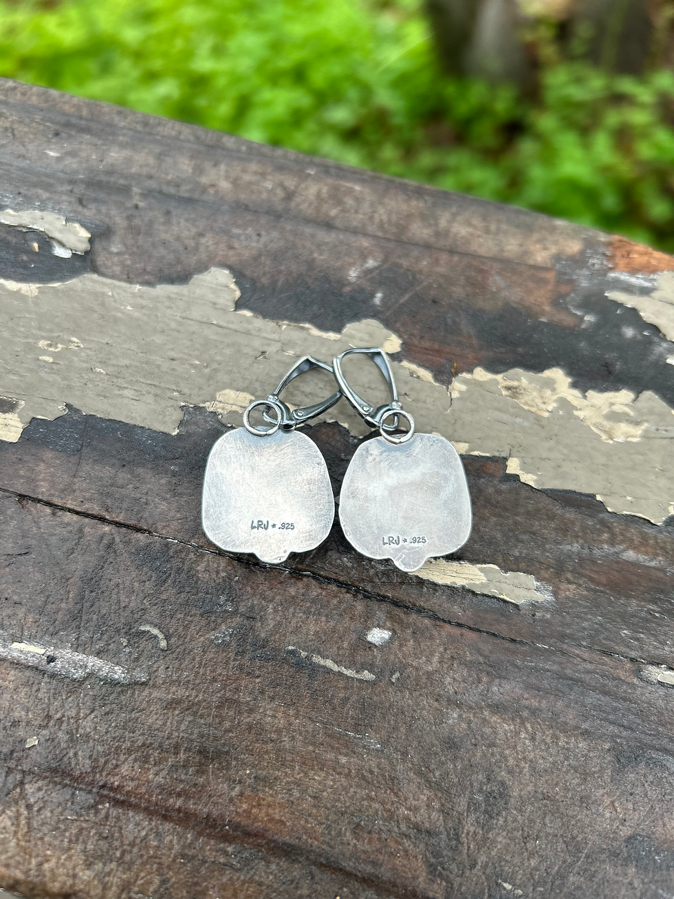 Thumbnail: Kingman Turquoise and Sterling Silver Earrings