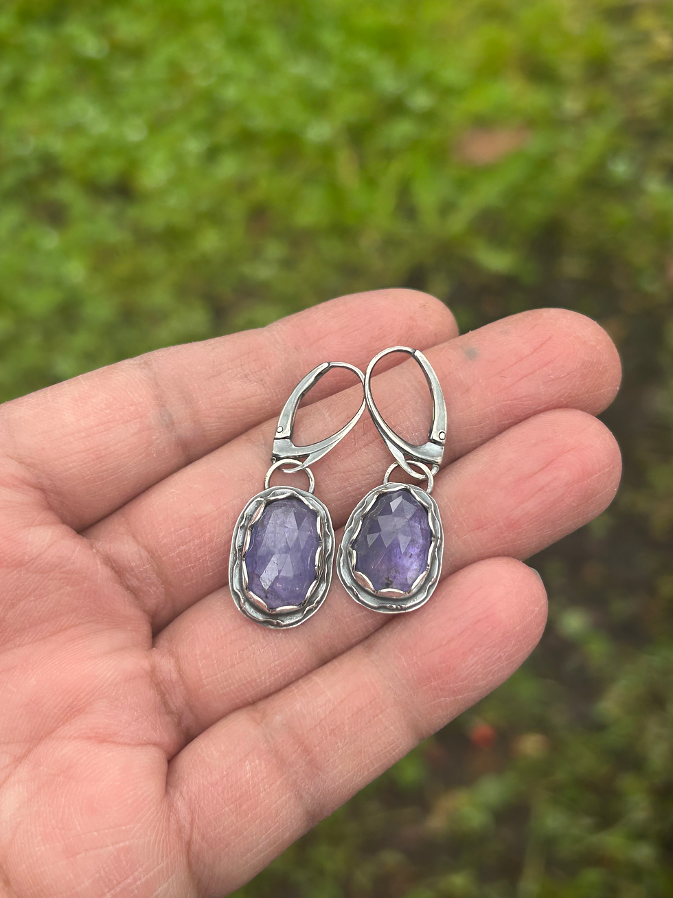 Thumbnail: Tanzanite and Sterling Silver Earrings