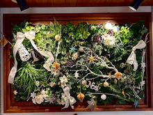 歯科医院のディスプレイ、 クリスマスバージョンを制作