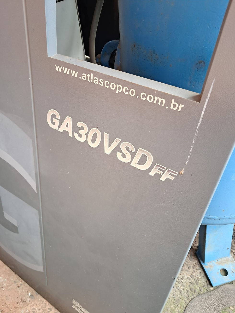 Compressor de ar parafuso - 12,75 bar - 200 pés - Atlas Copco - GA30VSD RXD FF