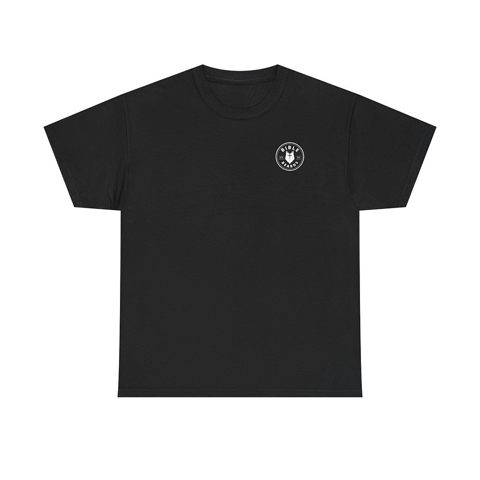 Chirstian joke tshirt black front