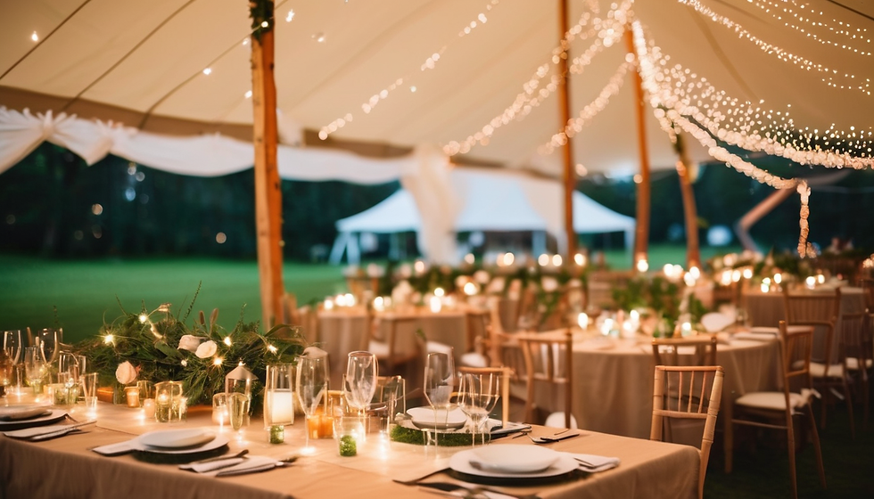 Sternen Dinner im Event-Zelt