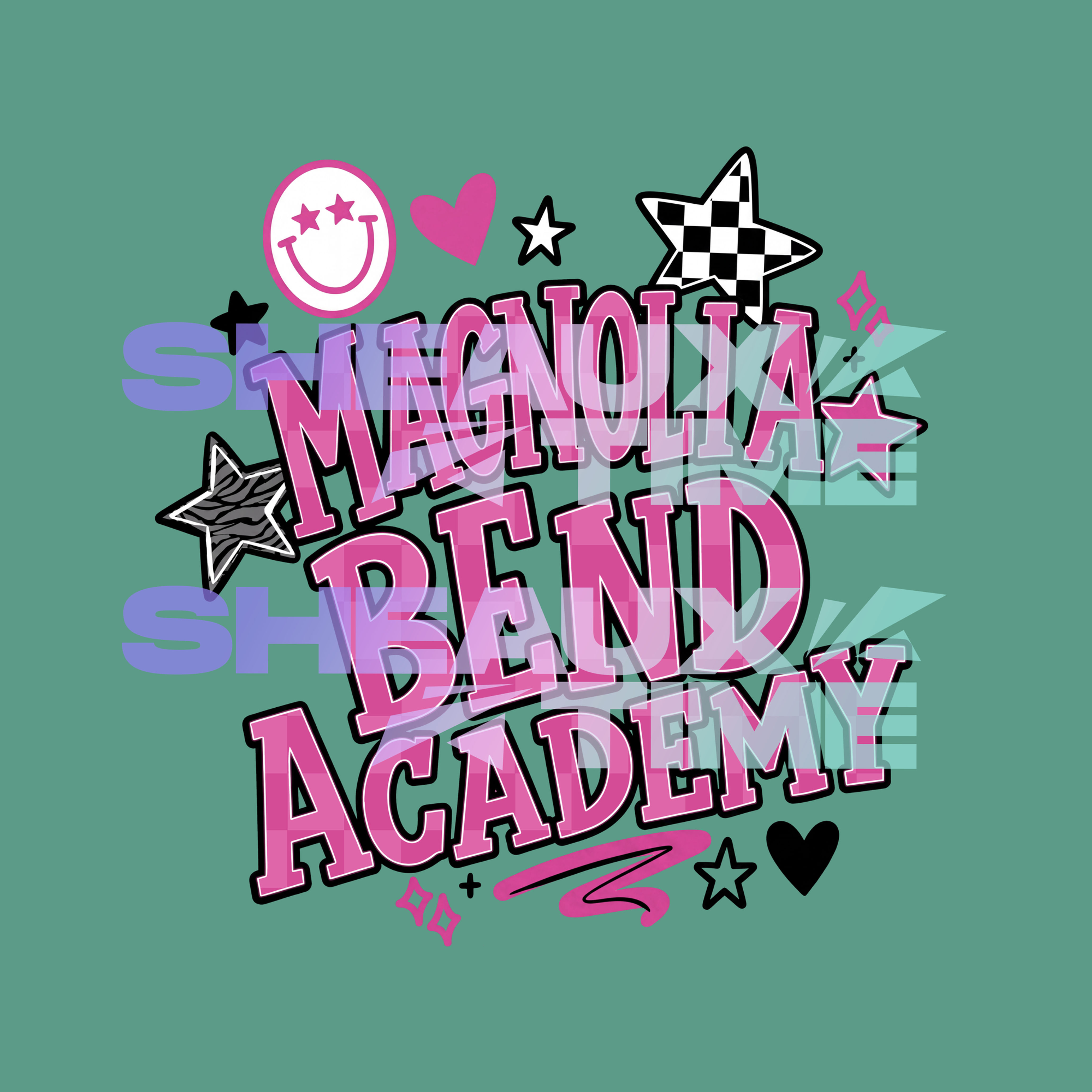Magnolia Bend Academy Checkered Stars