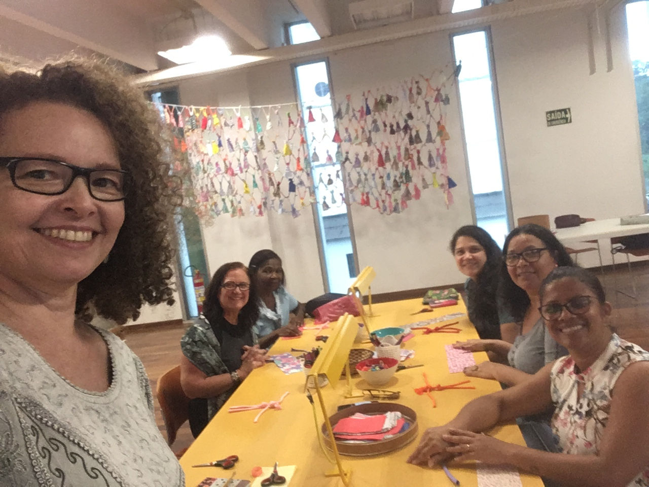 Enredadas no Amor, Miriam Miranda Arteterapia na Biblioteca Parque Estadual, Centro do Rio de Janeiro