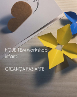 O projeto CRIANÇA FAZ ARTE é constituído de oficinas ou encontros pensados para oferecer atividades lúdicas para crianças com idades entre 6 e 12 anos, com o objetivo de estimular novas formas de interação com temas abstratos através de atividades artísticas.  Estimulados por exercícios de mindfulness e leitura de contos, as crianças são orientadas a desenvolver um trabalhinho lúdico com diversos materiais de forma criativa e divertida.