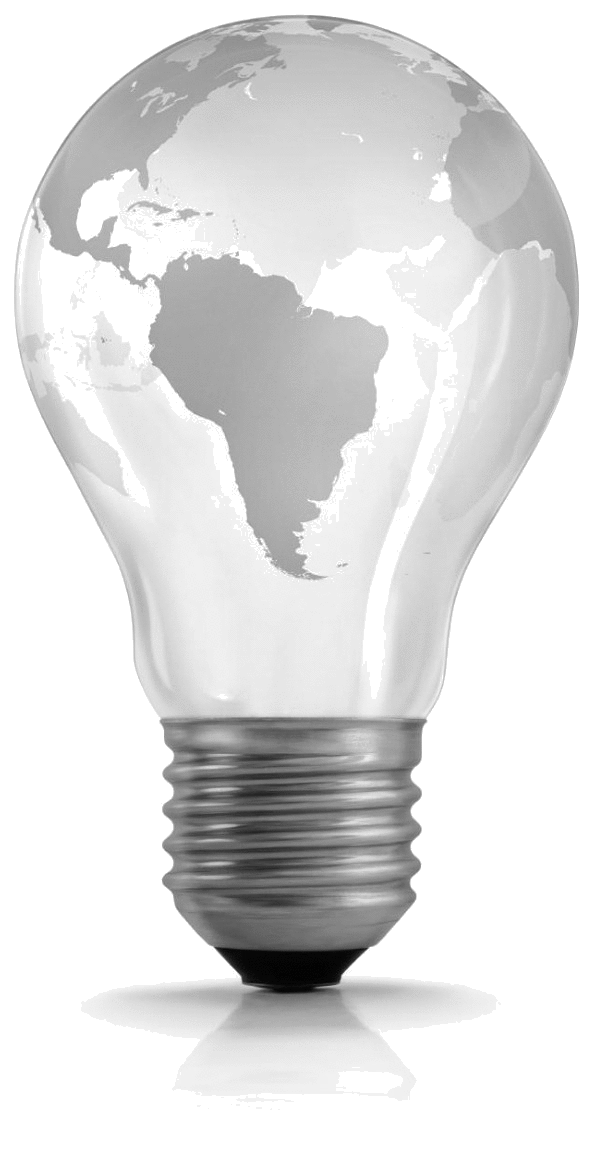 light bulb globe - black+white - transpa