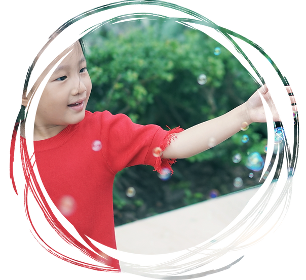 Scribble circle girl with bubbles.png