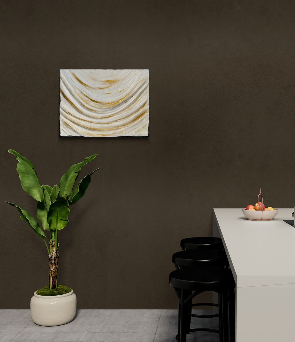 Thumbnail: "You're Golden" Original Plaster Painting