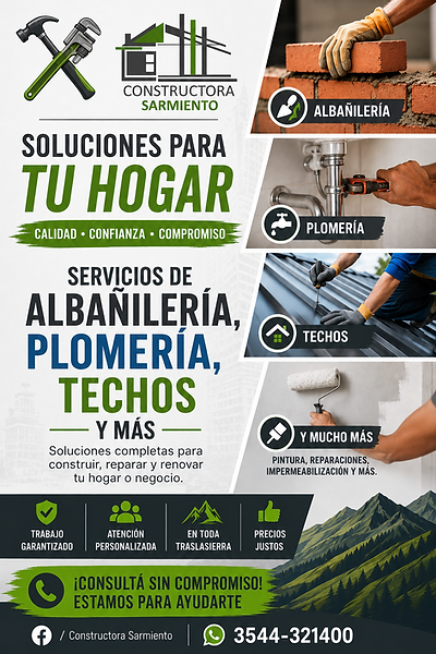 servicios de albañileria en Traslasierra