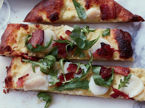 Scallop and Bacon Pizza