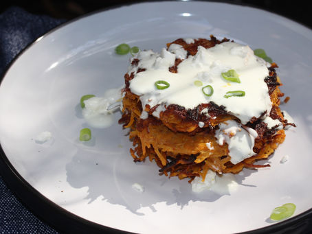 How to make Sweet Potato Latkes- Recipe The Forest Feast