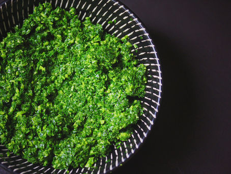 How to make Kale Pesto from the I Quit Sugar Cookbook