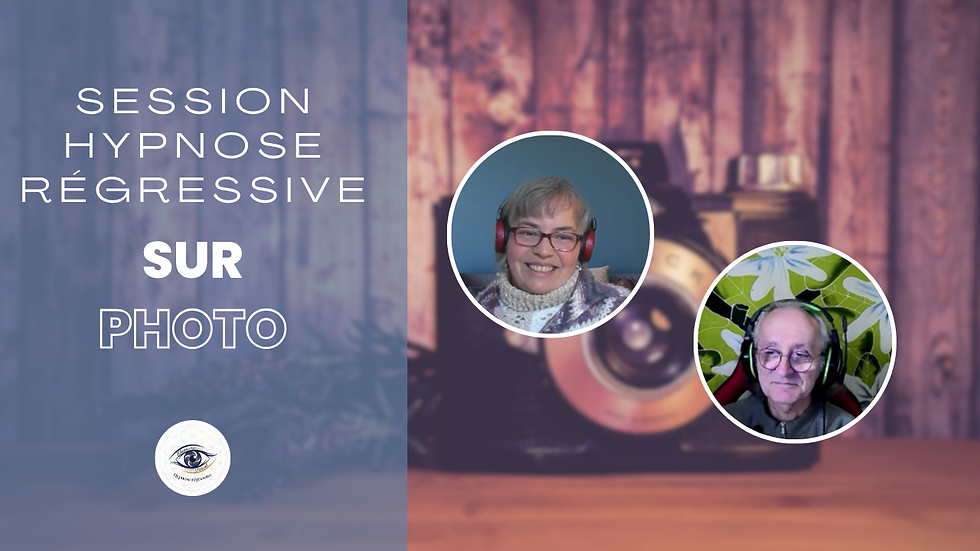 Session d'hypnose régressive sur photo