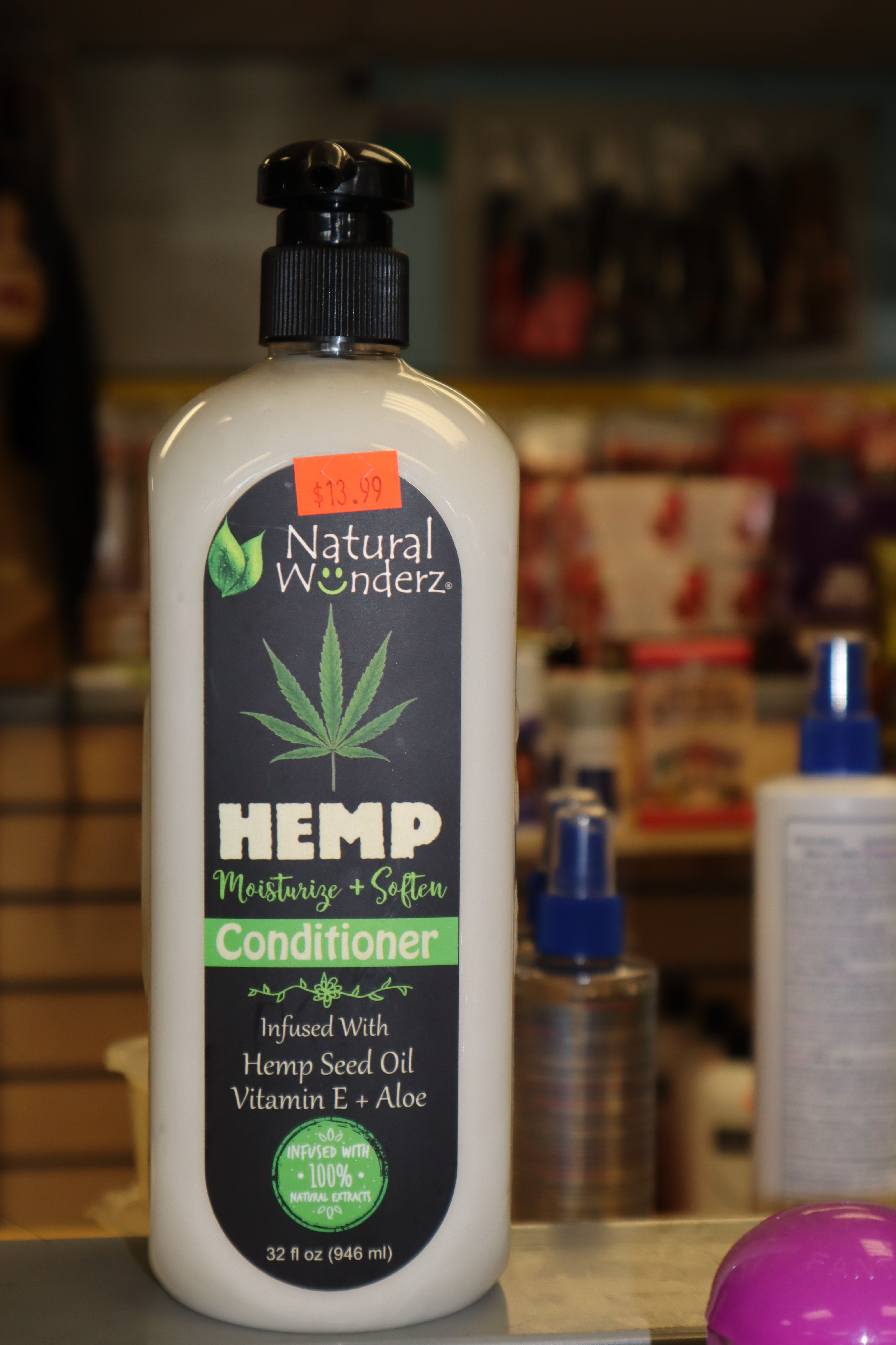 NATURAL WUNDERZ HEMP MOISTURIZE & SOFTEN CONDITIONER (32 FL. OZ.)