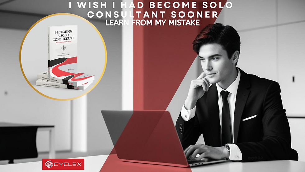 Discover why delaying my transition to independent consulting was my biggest career regret. Learn how you can avoid my mistakes, start your consulting journey, and take control of your income, time, and freedom in 2025.
