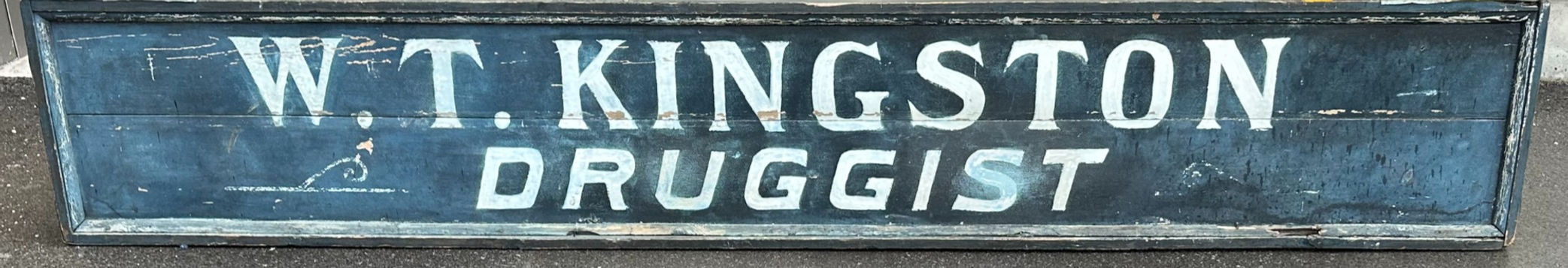 A late 19th C Canadian large wooden pharmacy trade sign, Eastern Ontario