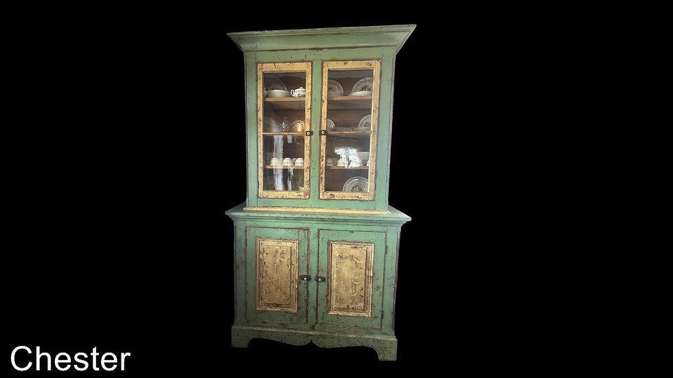 Thumbnail: A mid 19th century Canadian painted dresser, Quebec