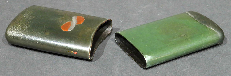 Thumbnail: A very fine Takamaki-e lacquer cheroot case in the manner of Shibata Zeshin