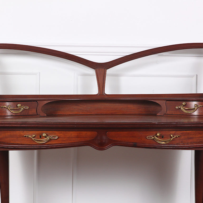 Thumbnail: A rare French Art Nouveau mahogany desk signed by Louis Majorelle, circa 1900