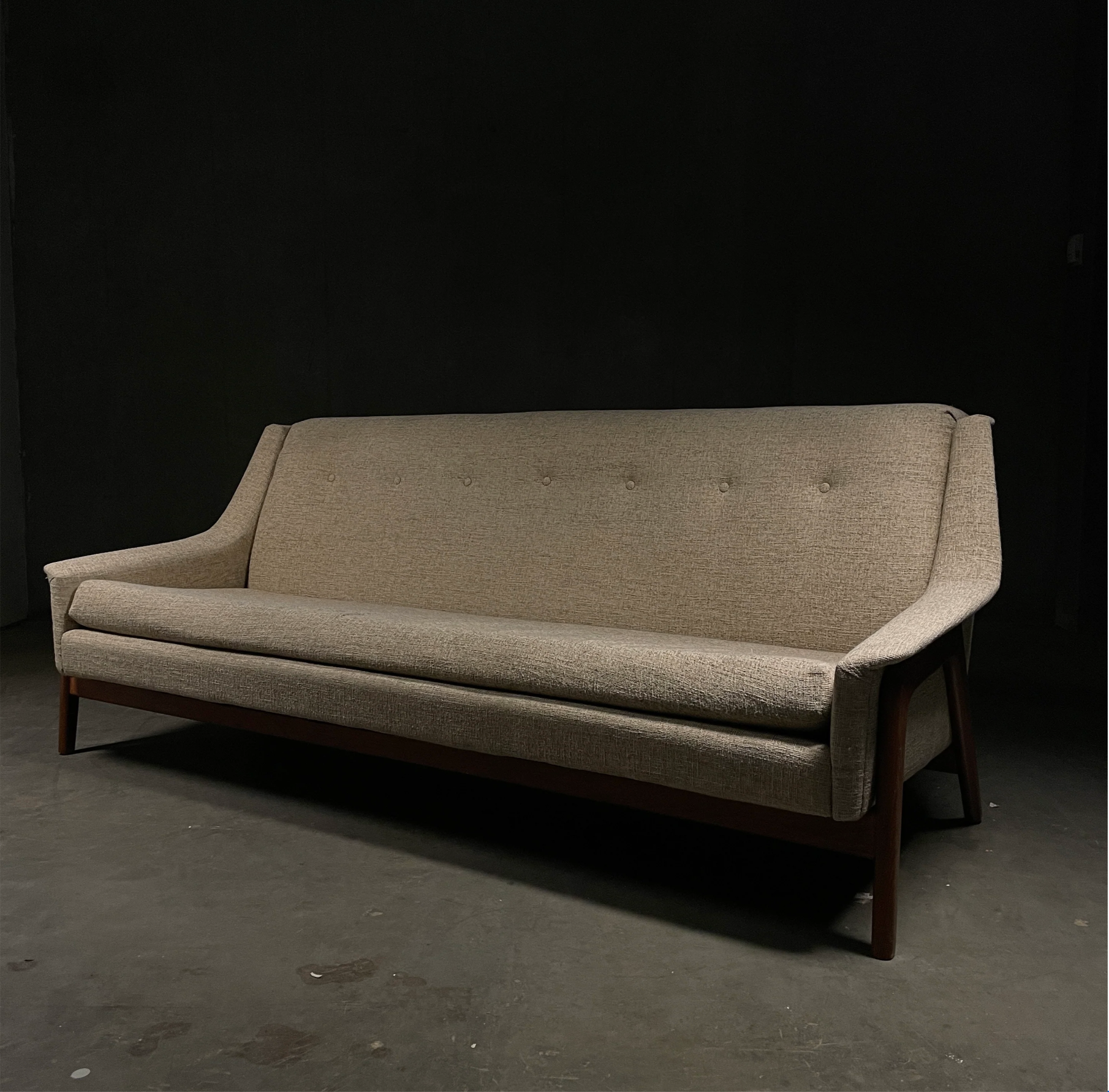 A Vintage Mid-Century Modern Sofa Lounge Chair by Folke Ohlsson for DUX
