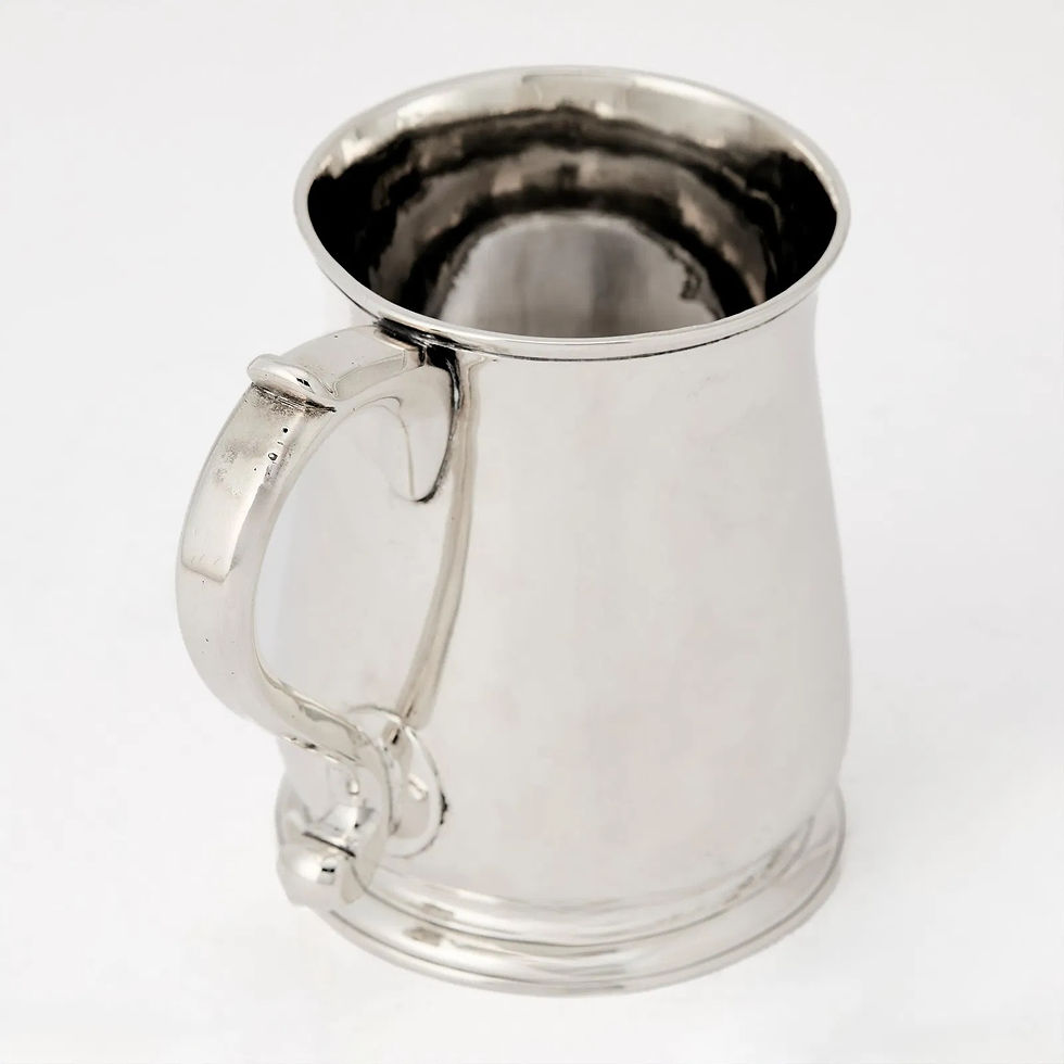 Thumbnail: A George I silver baluster-form mug, Paul de Lamerie, London 1726