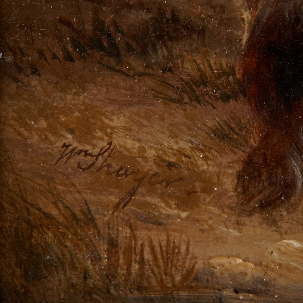 Thumbnail: William Shayer, Snr. RBA (1787-1879) 'Fisherman's Children' Southampton, 1842