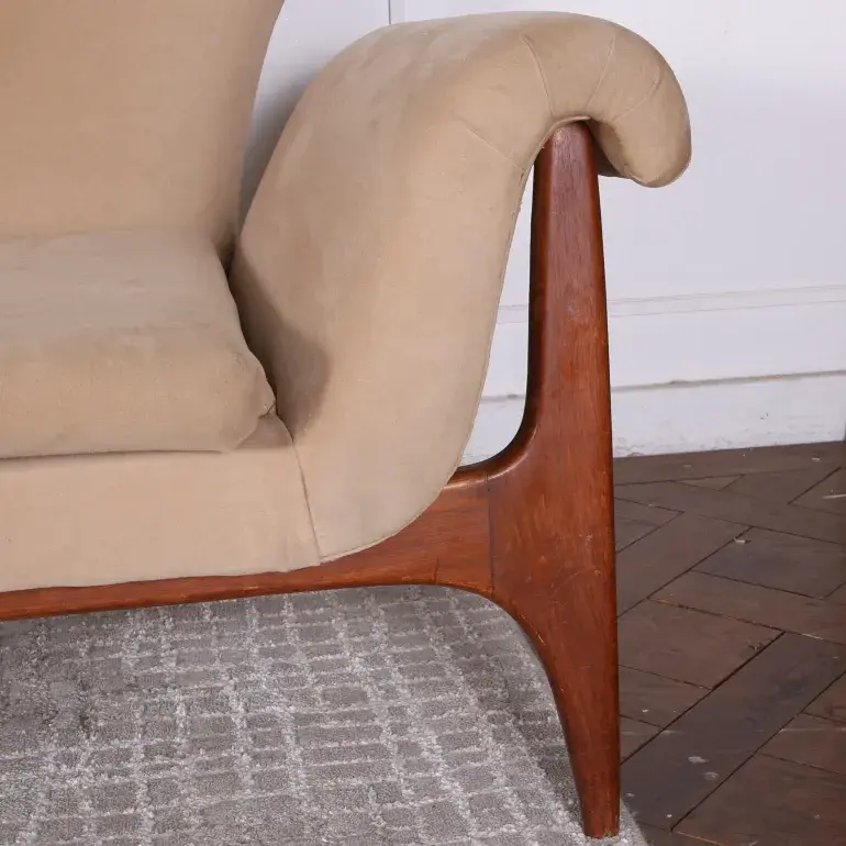 Thumbnail: A rare mid-century modern sofa attributed to Luigi Tiengo, circa 1963