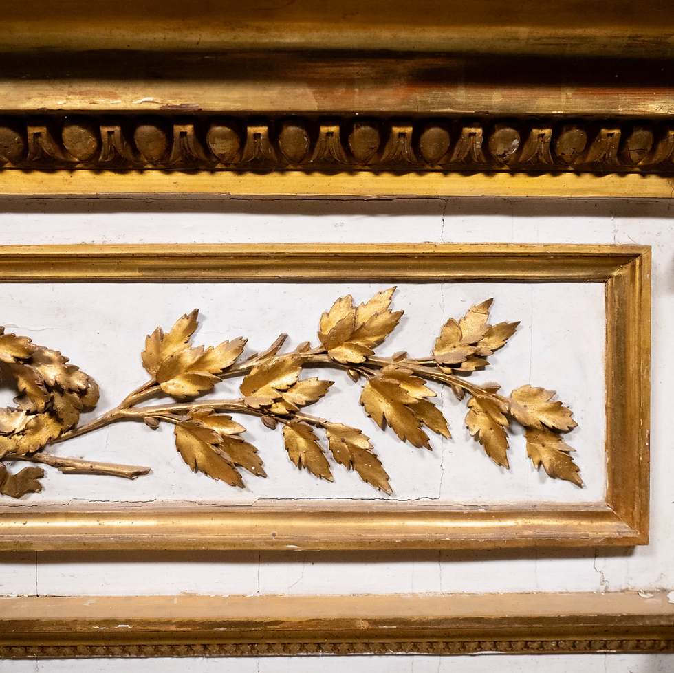 Thumbnail: A superb 19th C Italian gilded mantle mirror from a Roman manor house