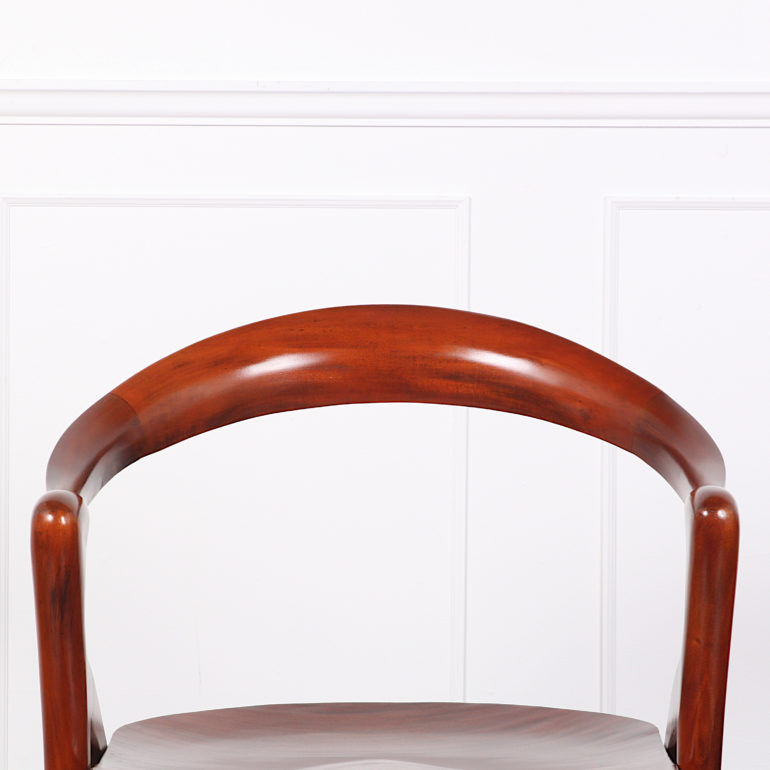 Thumbnail: ‘Ode À La Femme’ Mahogany Armchairs by Olivier De Schrijver