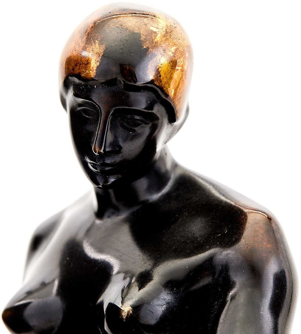 Thumbnail: Georg Wrba (German, 1872-1939) "Europa and the Bull" bronze with gilt accents