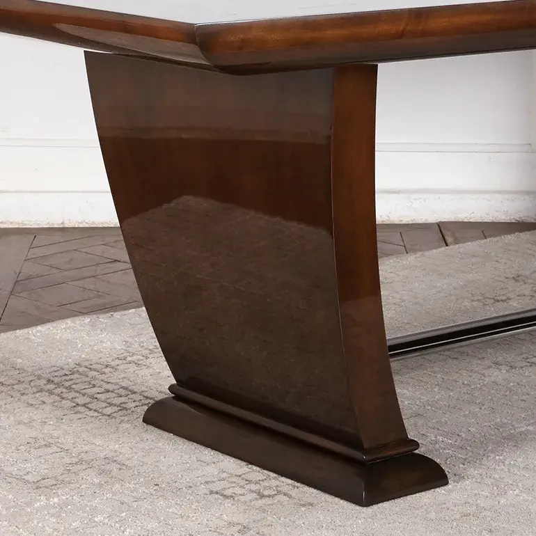Thumbnail: An exceptional Art Deco table in stained maple, from Paris circa 1930s