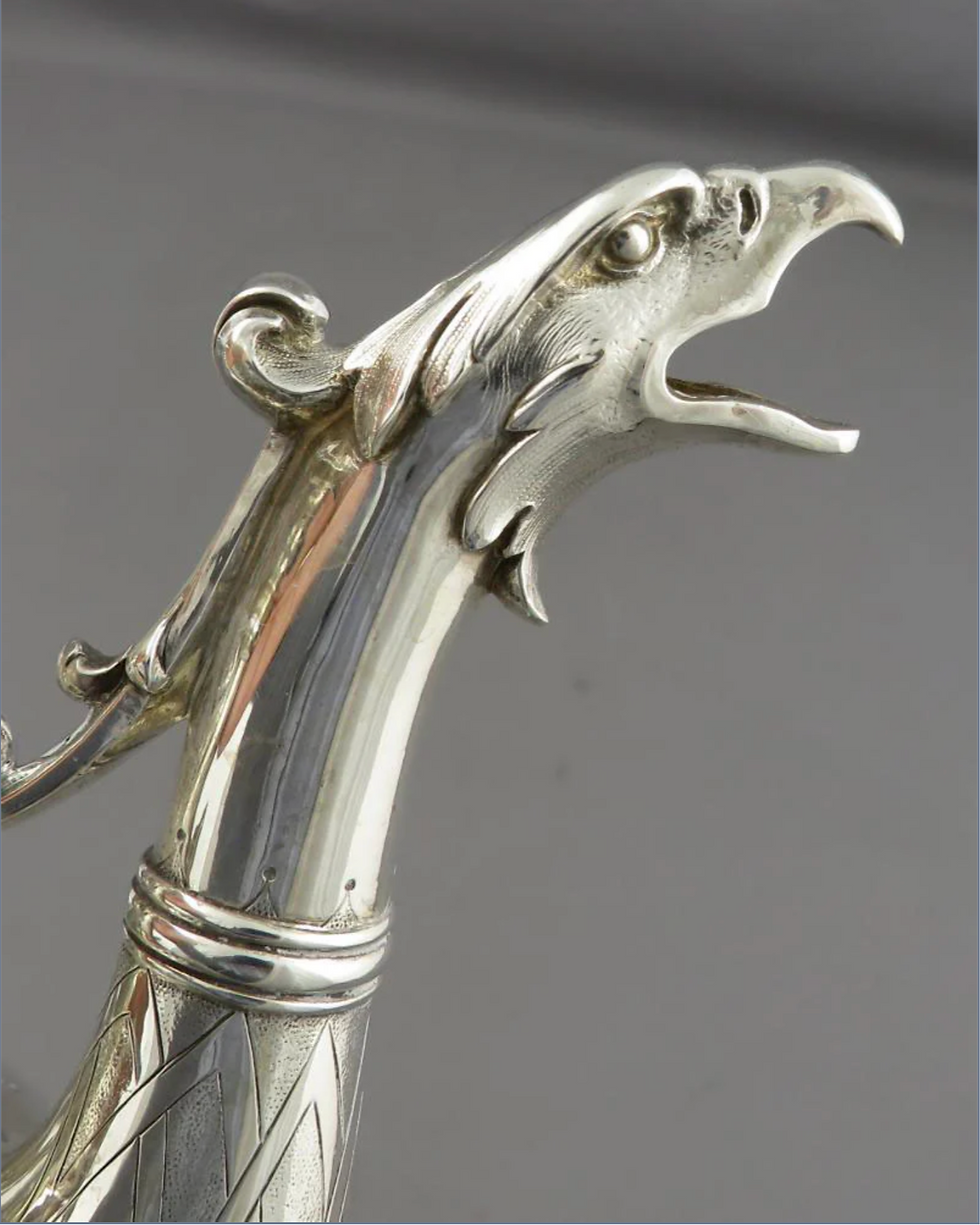Thumbnail: A fine quality Victorian silver coffee pot, C & G Fox, London 1857