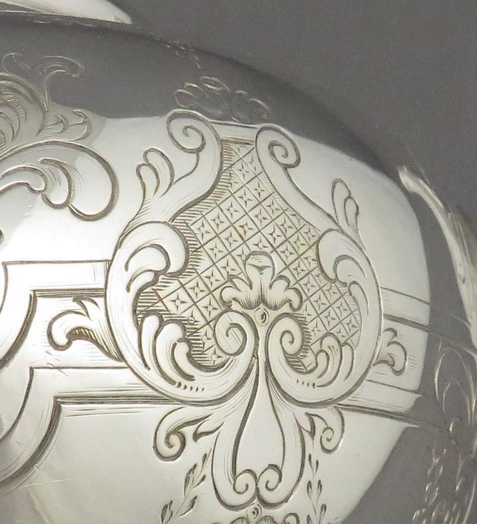 Thumbnail: A fine quality five-piece Victorian sterling silver tea service, Garrard 1846-7