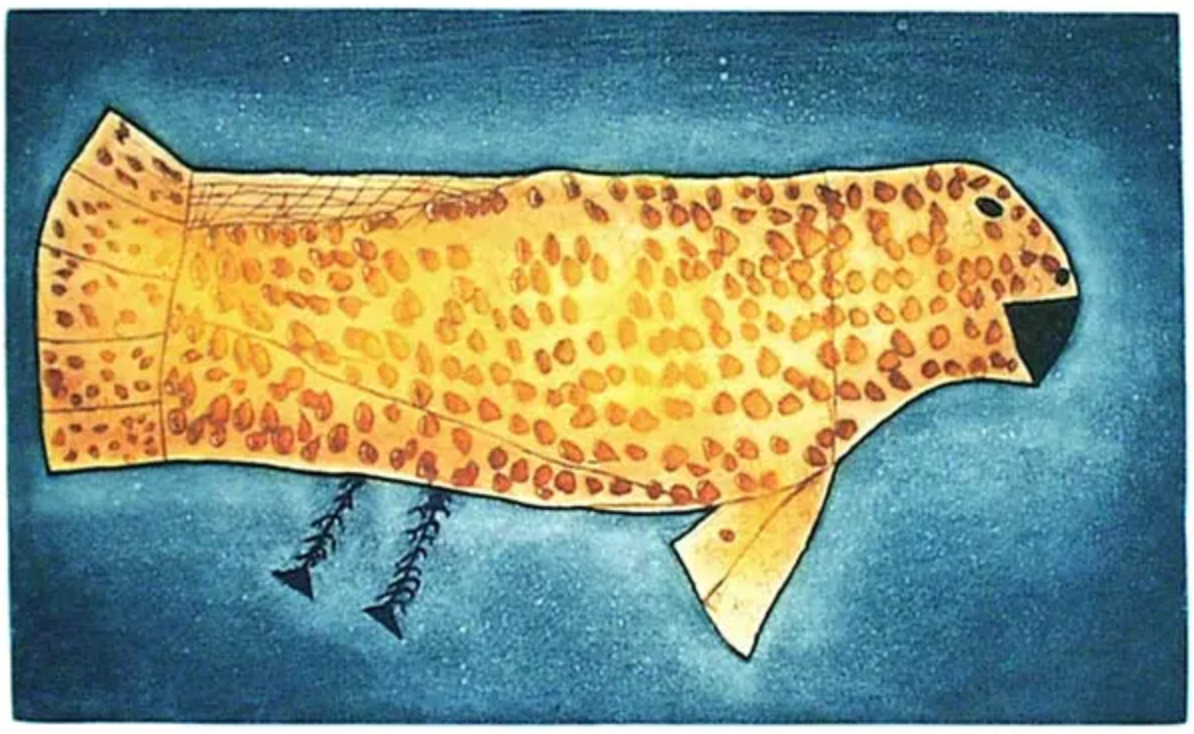 SHEOJUK ETIDLOOIE (1932-1999) KINNGAIT (CAPE DORSET) 'Puigi' special release