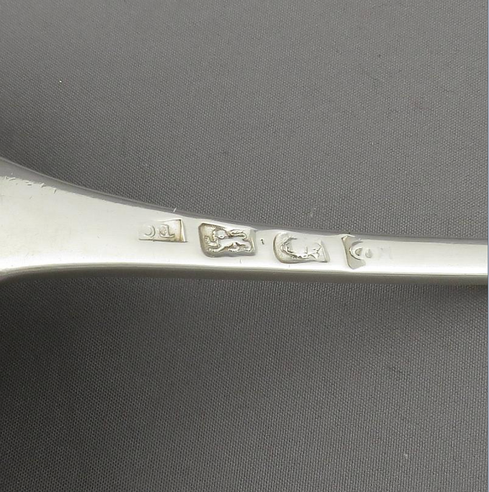 Thumbnail: A George III silver soup ladle by Thomas Chawner, London 1774