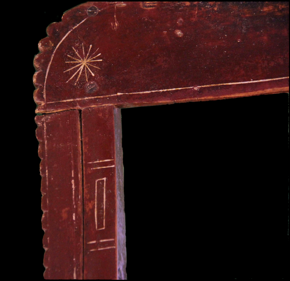 Thumbnail: A 19th C Canadian Indigenous rocking chair / berceuse in original paint, Abenaki