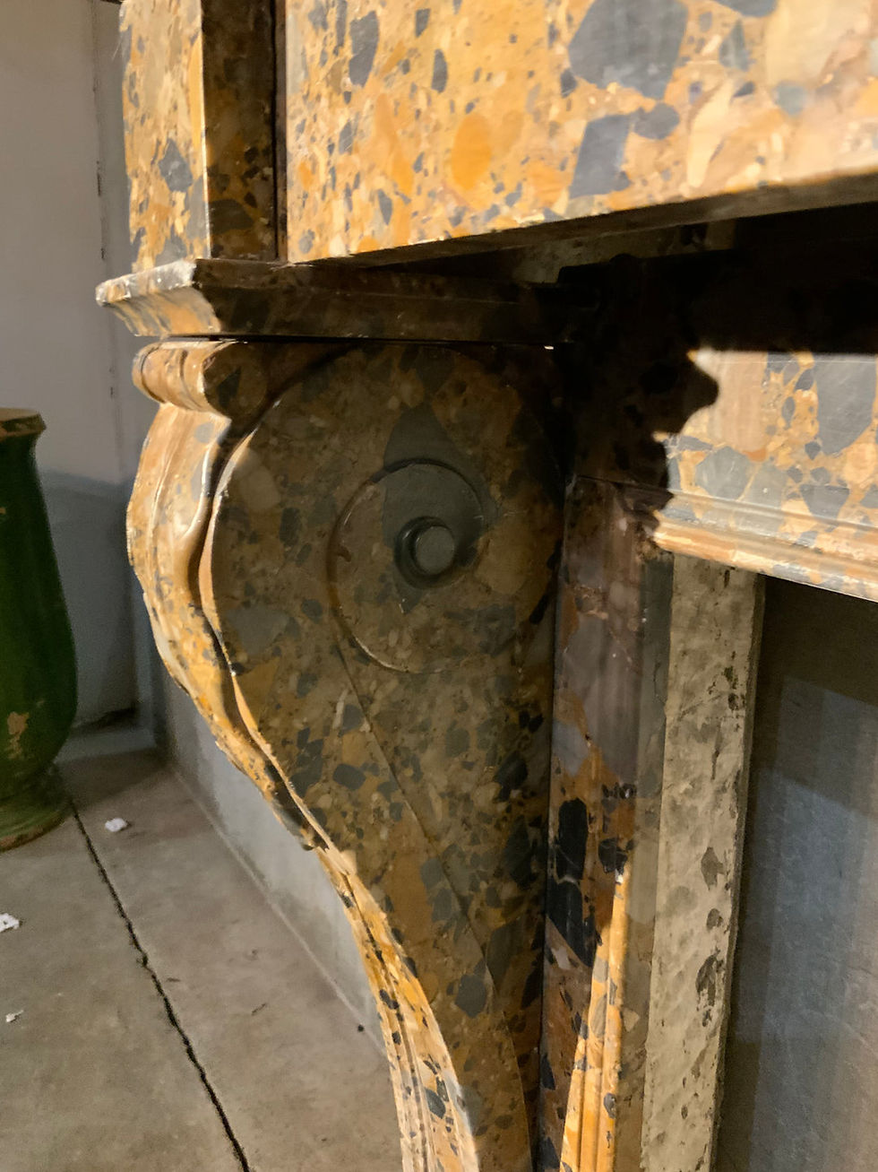 Thumbnail: A superb 19th C French/Italian marble fireplace surround / mantle c1820-50