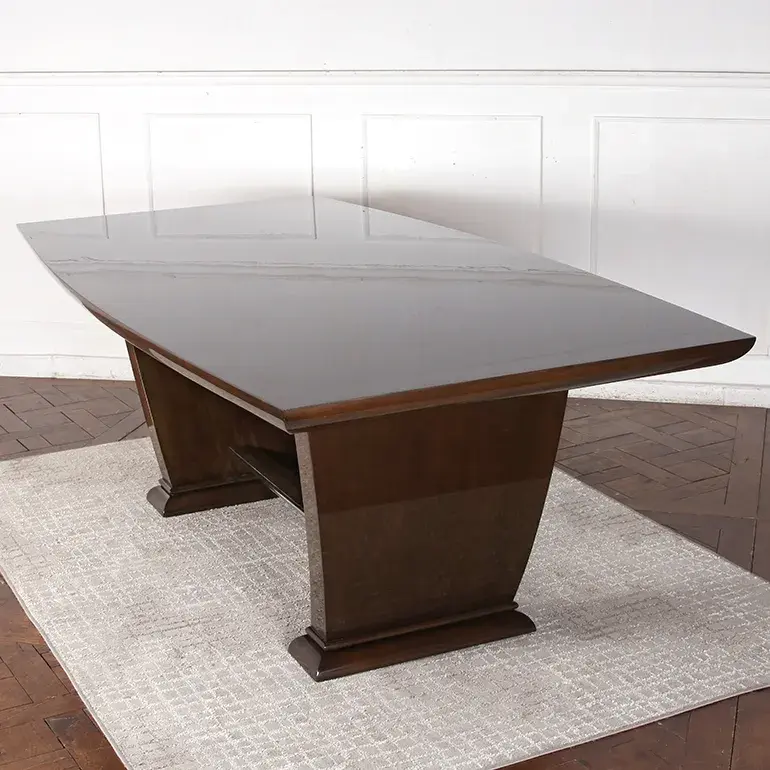 Thumbnail: An exceptional Art Deco table in stained maple, from Paris circa 1930s