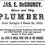 Thumbnail: A large 19th C Merchant's sign for Ship Plumber, Halifax c1870s
