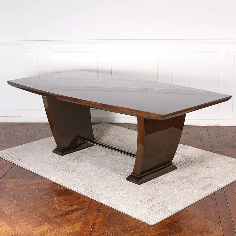 Thumbnail: An exceptional Art Deco table in stained maple, from Paris circa 1930s