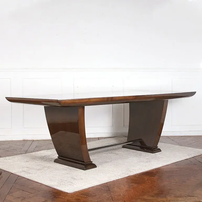 Thumbnail: An exceptional Art Deco table in stained maple, from Paris circa 1930s