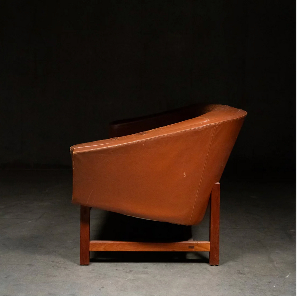 Thumbnail: A 1960s Swedish "Corona" Leather Couch by Lennart Bender for Ulferts