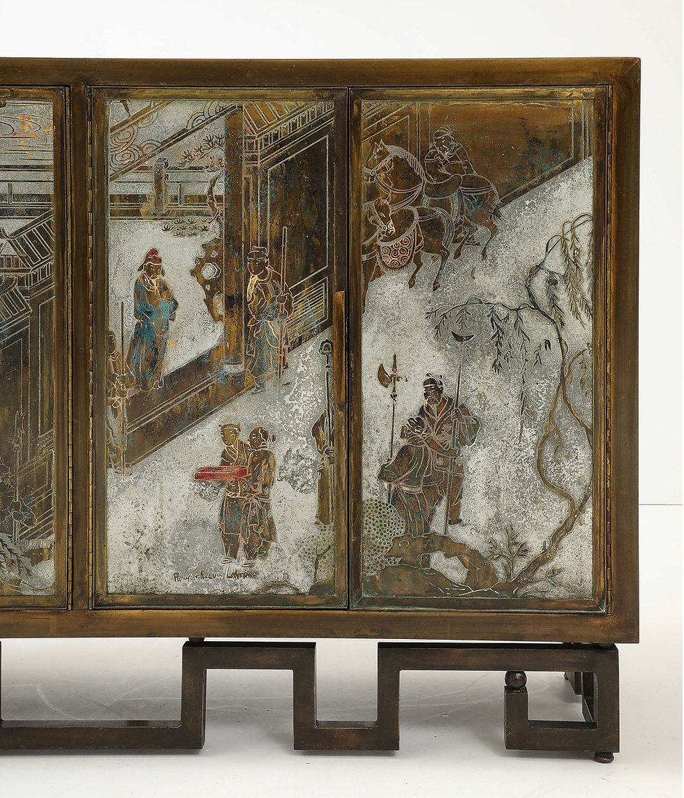 Thumbnail: A rare "Chan Li" cabinet by Philip & Kelvin Laverne, American circa 1970