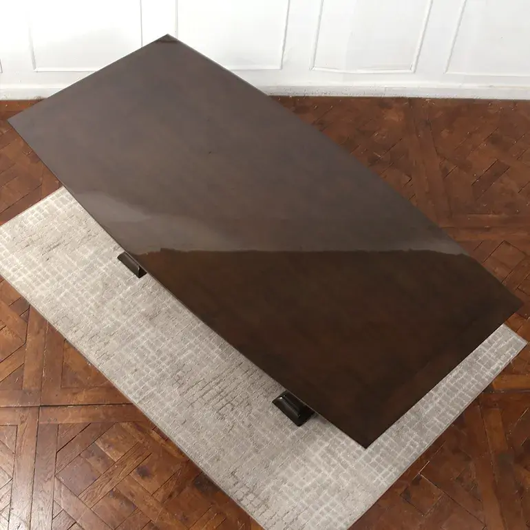 Thumbnail: An exceptional Art Deco table in stained maple, from Paris circa 1930s