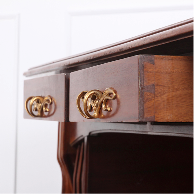 Thumbnail: An outstanding Art Nouveau desk in courbaril veneer, by Louis Majorelle, c1910